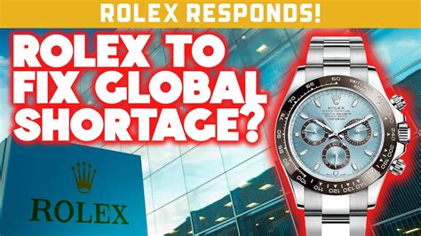 rolex watch shortage 2022.